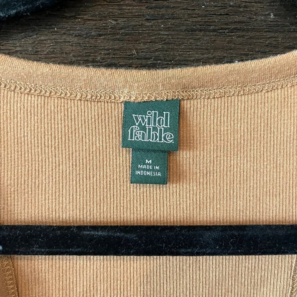 Wild Fable Ribbed Button Tank - Picture 3 of 3